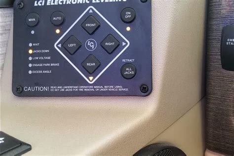 Lci electronic leveling reset - How to Enter Manual Mode - Retract: Push “ON/OFF” to turn the system on. Push the “UP” arrow once, or until the screen reads “MANUAL MODE”. Push the …